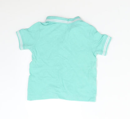 Mini Club Boys Green   Basic Polo Size 18-24 Months
