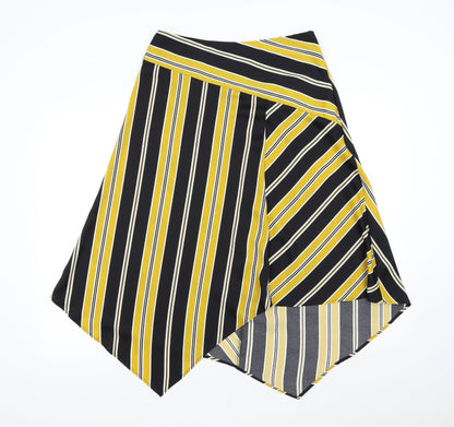 F&F Womens Multicoloured Striped  A-Line Skirt Size 12