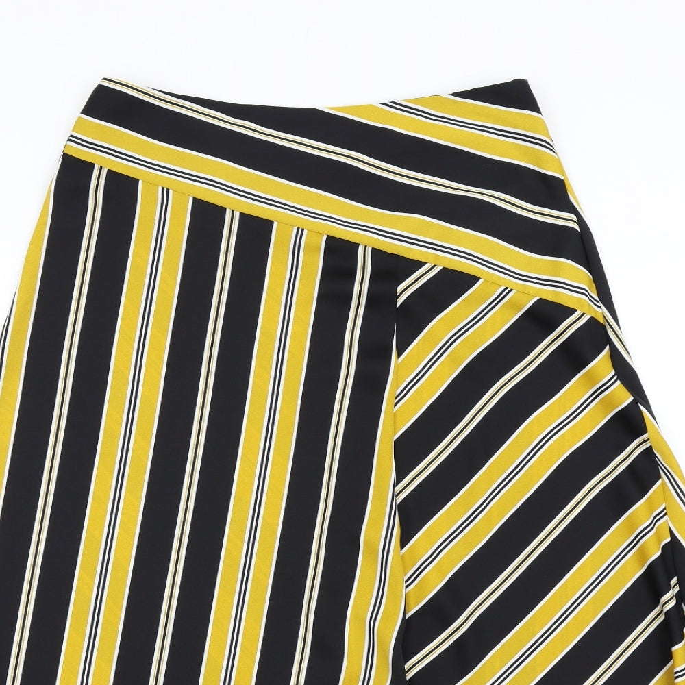 F&F Womens Multicoloured Striped  A-Line Skirt Size 12