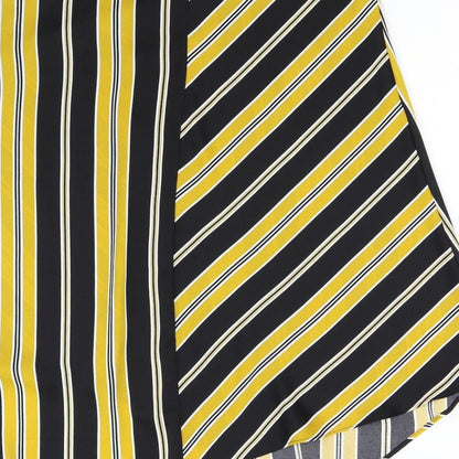F&F Womens Multicoloured Striped  A-Line Skirt Size 12