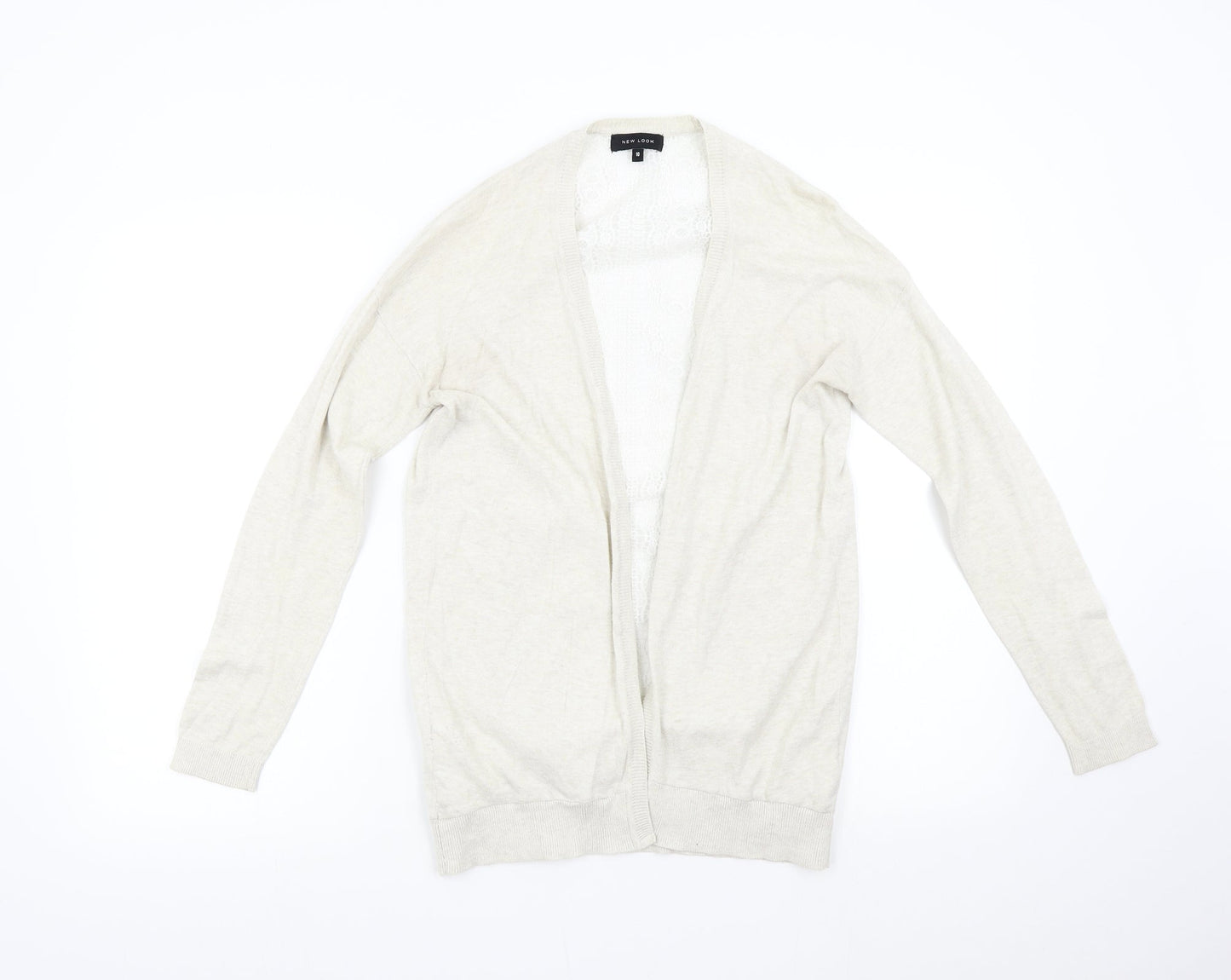Womens UK Size 10 New Look Beige Cardigan Jumper