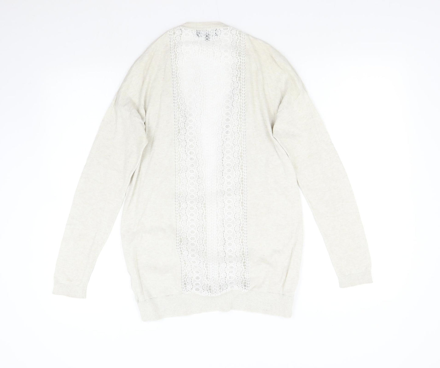 Womens UK Size 10 New Look Beige Cardigan Jumper