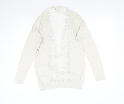 Womens UK Size 10 New Look Beige Cardigan Jumper