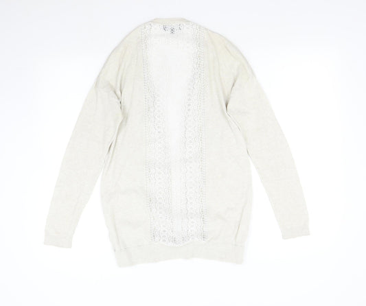 Womens UK Size 10 New Look Beige Cardigan Jumper