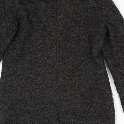 Brand and care label for Jaqueline de Young women’s grey overcoat coat, size M