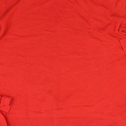 Next Petitte Womens Red  Knit Pullover Jumper Size 8