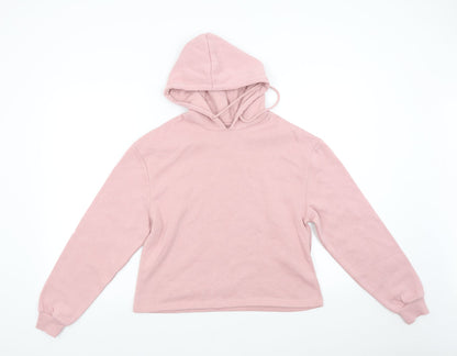 Pieces Womens Pink   Pullover Hoodie Size XS