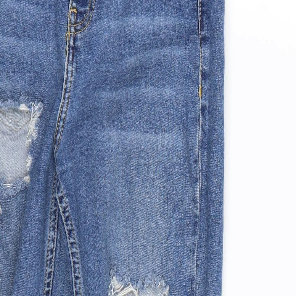 Topshop Womens Blue  Denim Skinny Jeans Size 28 L24 in