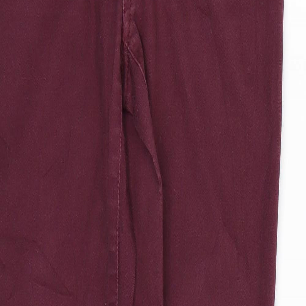 VERO MODA Womens Red  Denim Jegging Jeans Size 27 L29 in