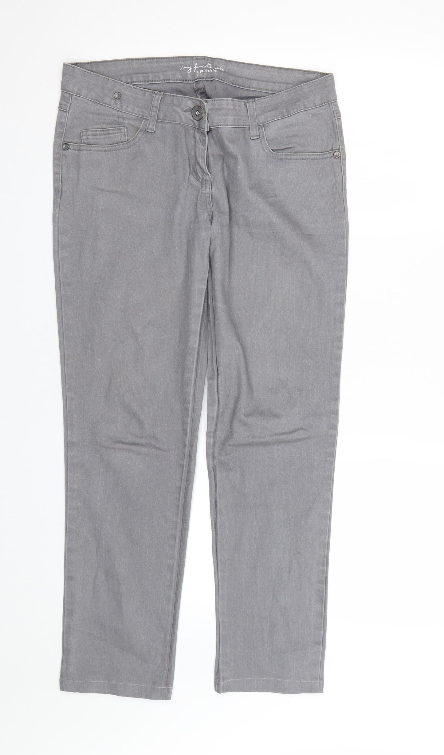 Womens UK Size 12 Pimkie Regular Fit Jegging Grey Jeans