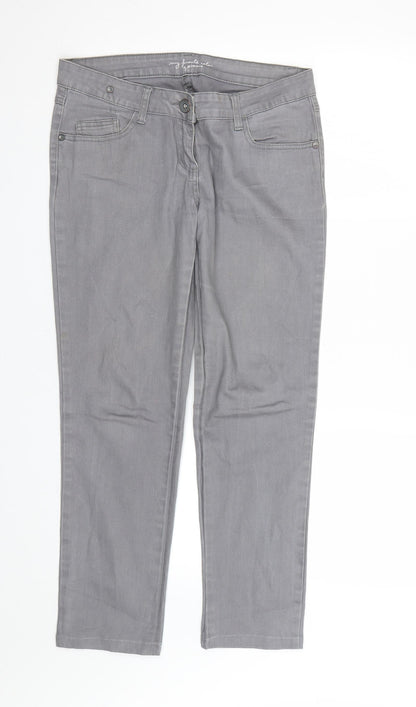Womens UK Size 12 Pimkie Regular Fit Jegging Grey Jeans
