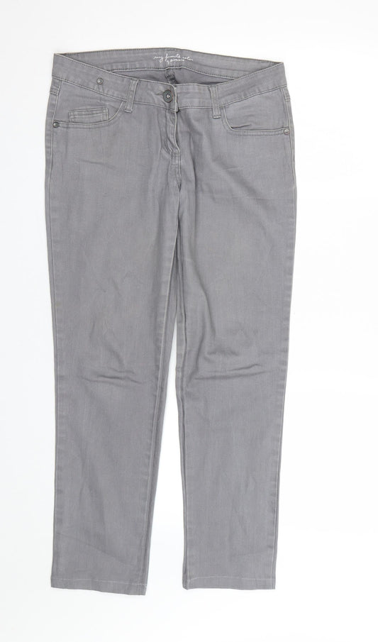 Womens UK Size 12 Pimkie Regular Fit Jegging Grey Jeans