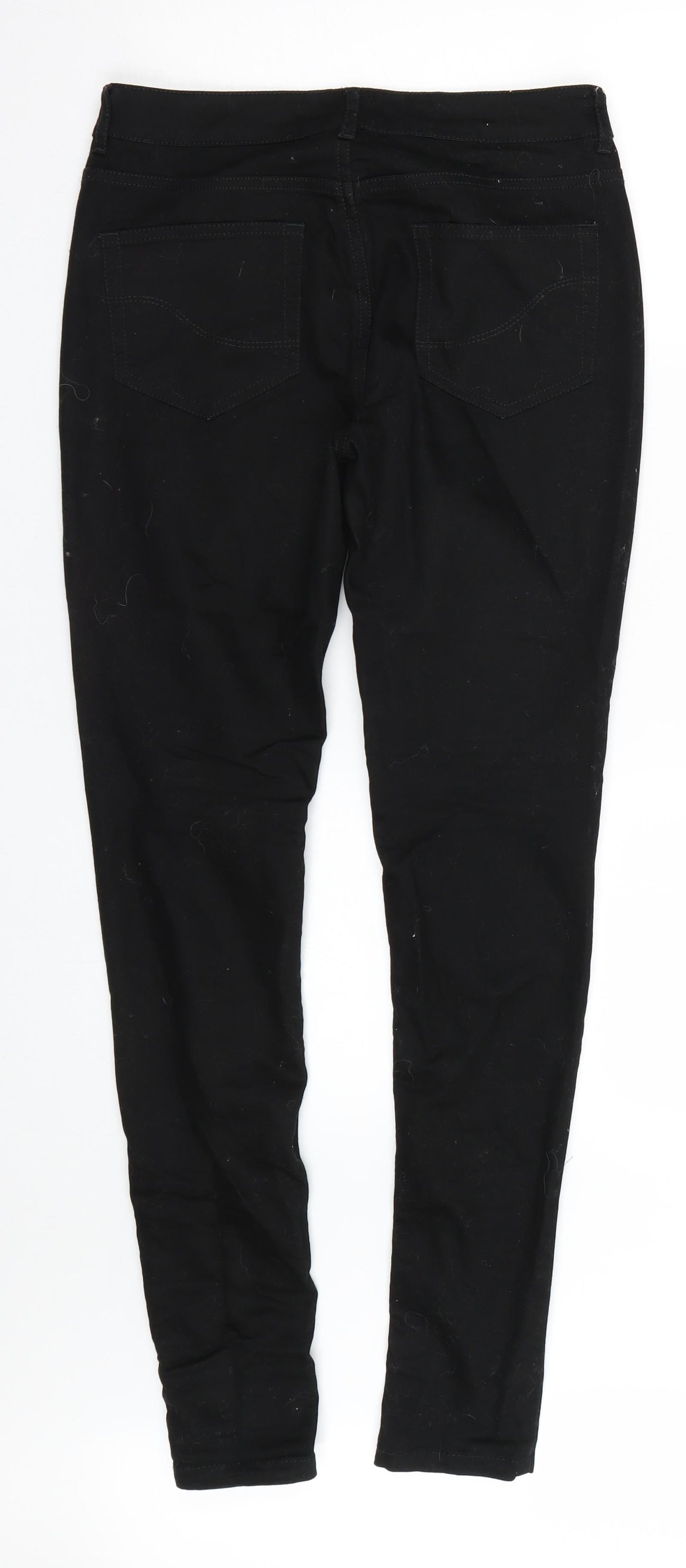 Fat Face Womens Black  Denim Skinny Jeans Size 8 L29 in