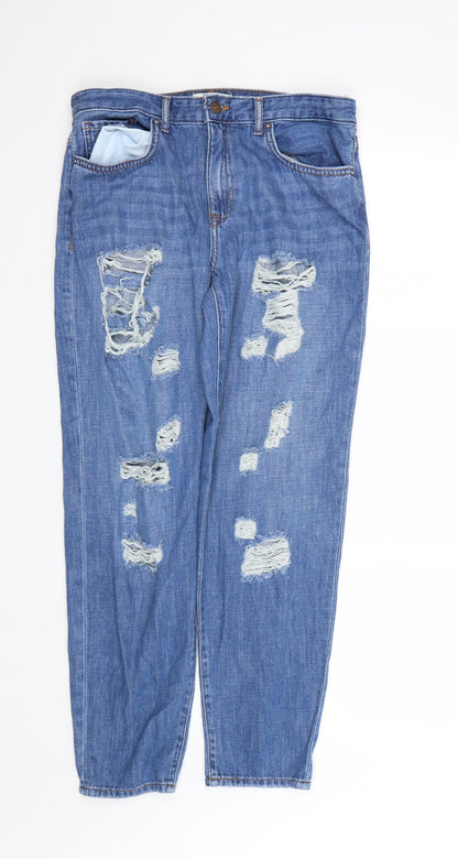 Womens UK Size 29 in FOREVER 21 Regular Fit Straight Blue Jeans