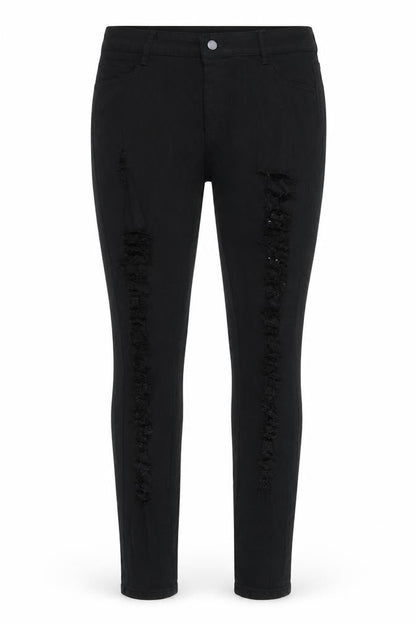 Womens Black  Denim Skinny Jeans Size XL L29 in