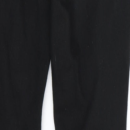 Womens UK Size XL Preworn Regular Fit Skinny Black Jeans
