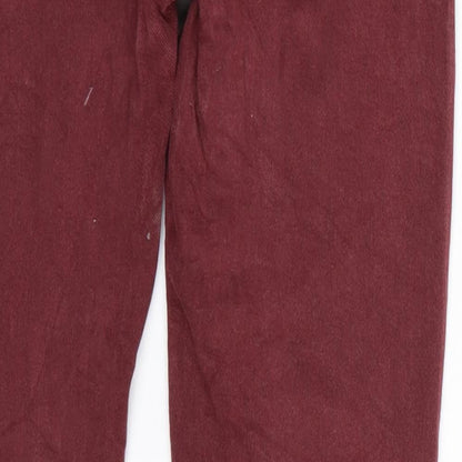 Womens UK Size 27 in Preworn Regular Fit Skinny Red Jeans