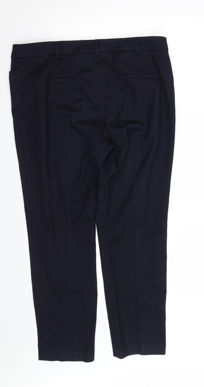 Womens UK Size 14 NEXT Regular Fit  Blue Trousers