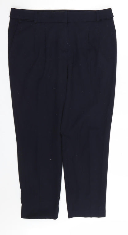 Womens UK Size 14 NEXT Regular Fit  Blue Trousers