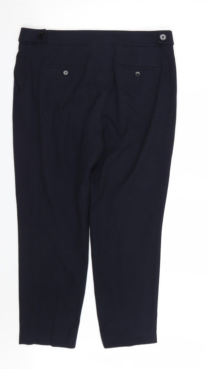Womens UK Size 14 NEXT Regular Fit  Blue Trousers