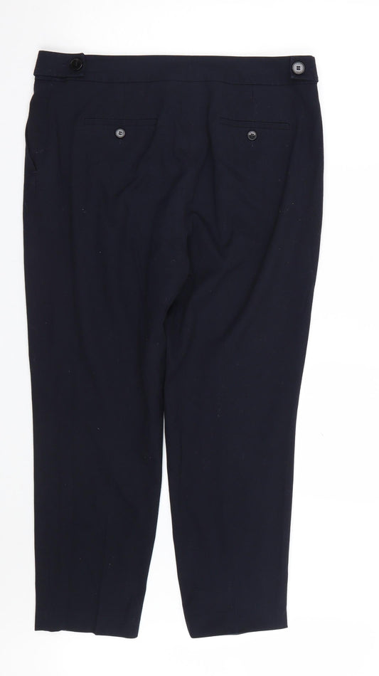 Womens UK Size 14 NEXT Regular Fit  Blue Trousers