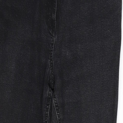 Primark Womens Black  Denim Bootcut Jeans Size 32 L24 in