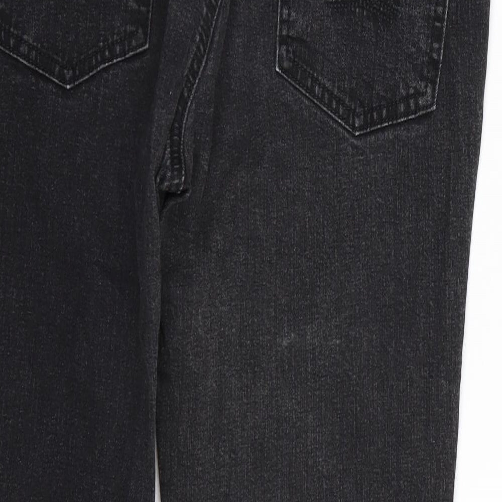 Primark Womens Black  Denim Bootcut Jeans Size 32 L24 in