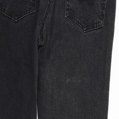 Primark Womens Black  Denim Bootcut Jeans Size 32 L24 in