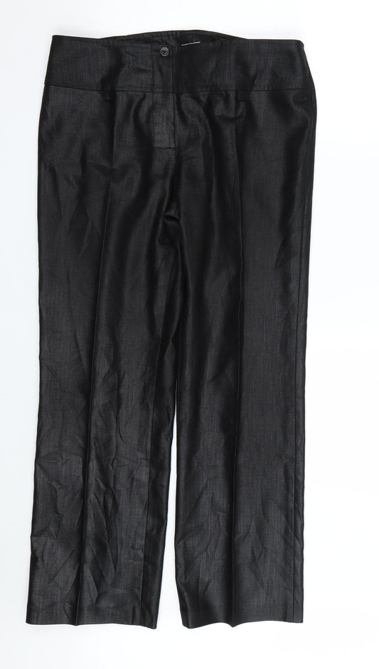 Sigma Womens Black   Trousers  Size 14 L27 in