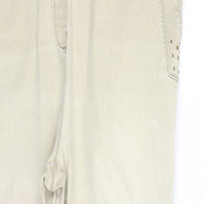 Womens UK Size 36 Preworn Regular Fit  Beige Trousers