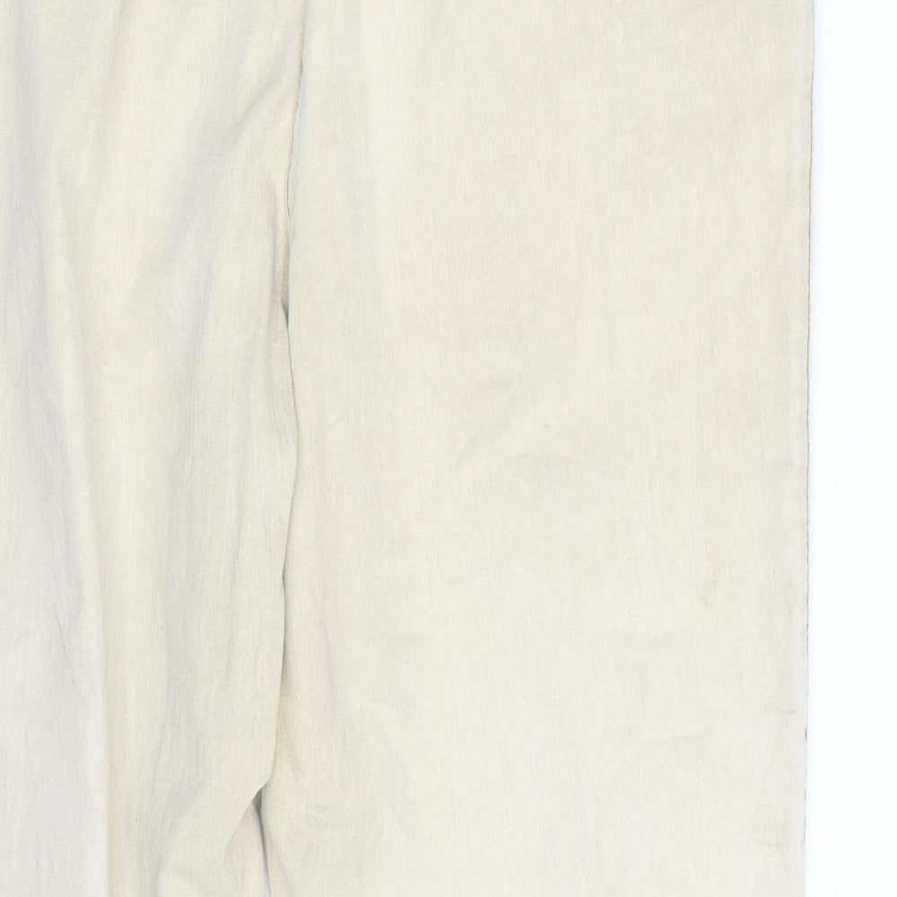 Womens UK Size 36 Preworn Regular Fit  Beige Trousers