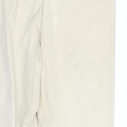 Womens UK Size 36 Preworn Regular Fit  Beige Trousers
