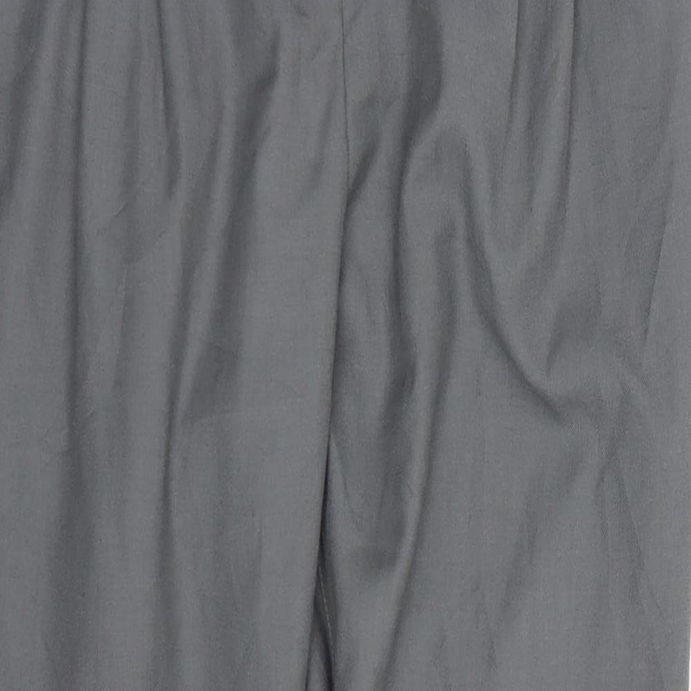 Womens UK Size 34 Preworn Regular Fit  Grey Trousers