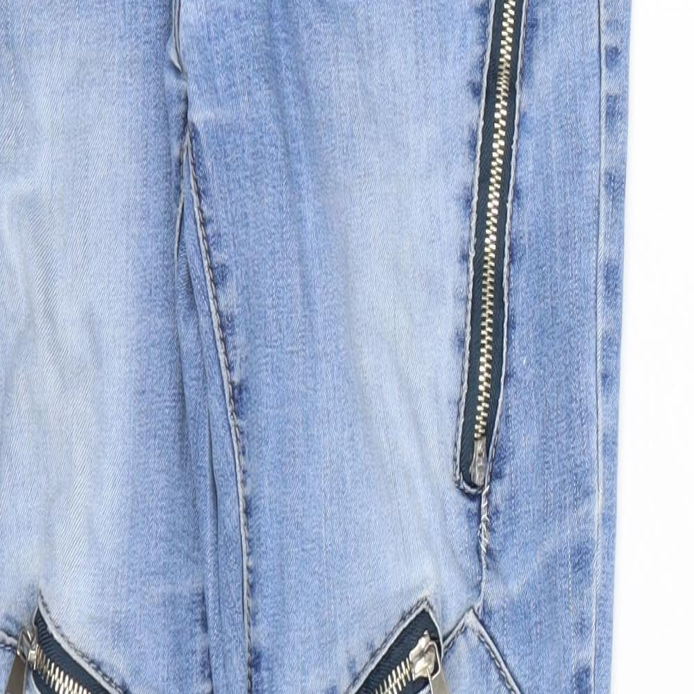 Hella miss Womens Blue  Denim Skinny Jeans Size 12 L27 in