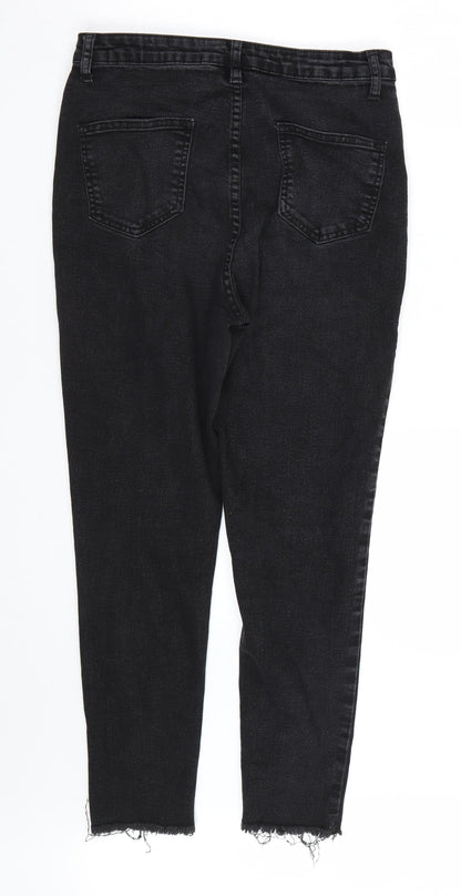 Boohoo Womens Black   Skinny Jeans Size 10 L24 in