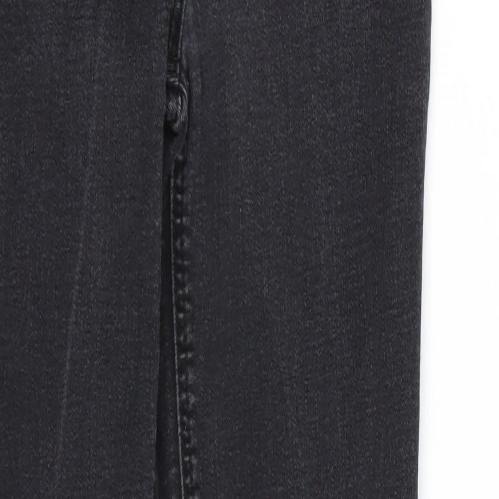 Womens UK Size 8 Papaya Regular Fit Skinny Black Jeans
