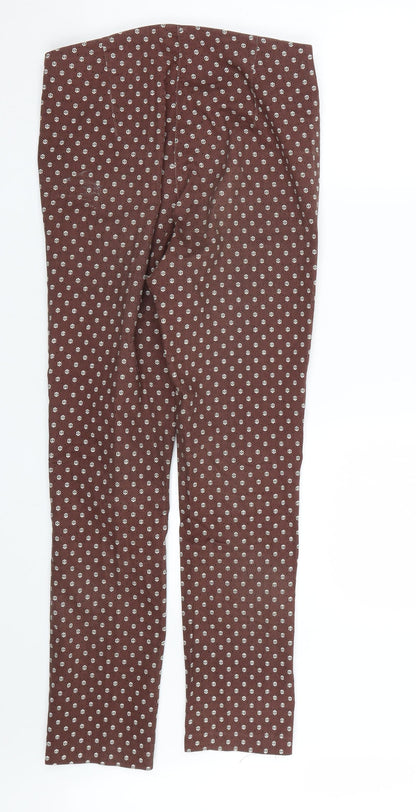 Womens UK Size 8 H&M Regular Fit  Brown Trousers