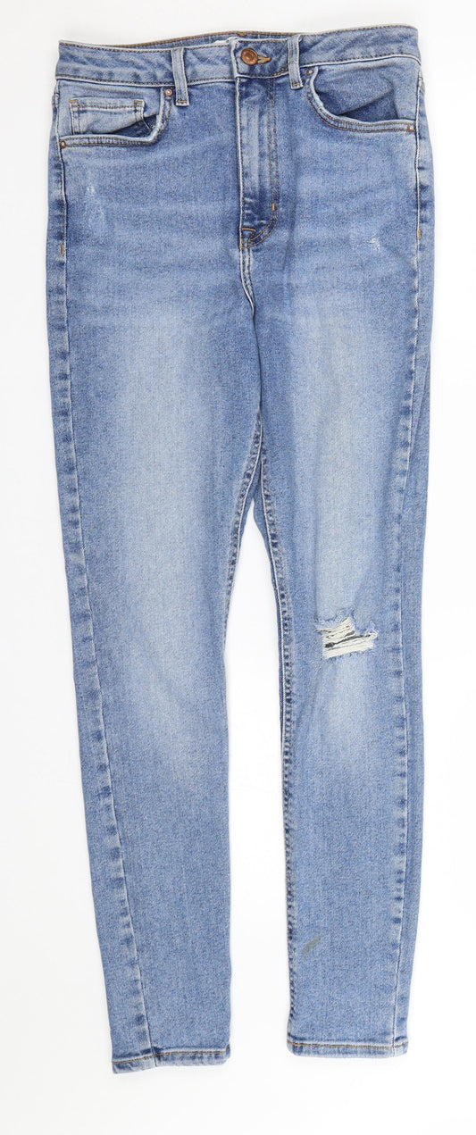 FOREVER 21 Womens Blue  Denim Skinny Jeans Size 27 L27 in