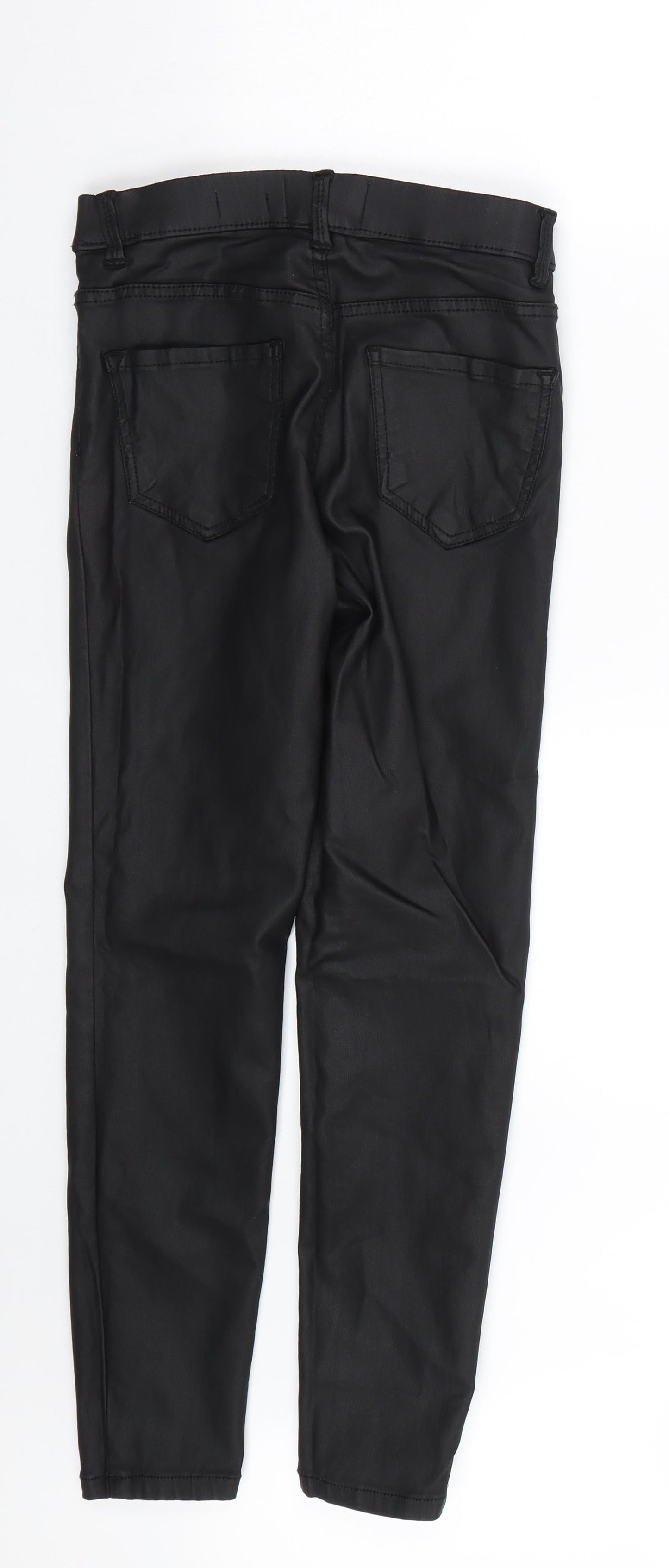 New Look Womens Black  Latex Jegging Jeans Size 8 L23 in