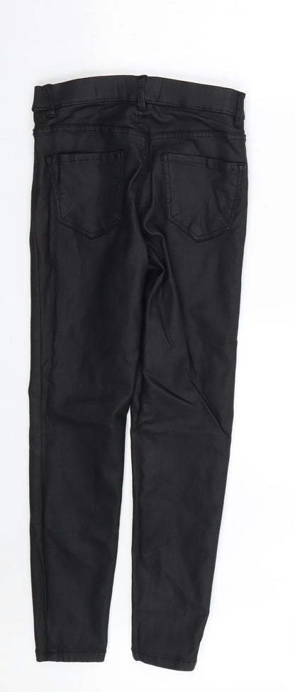 New Look Womens Black  Latex Jegging Jeans Size 8 L23 in