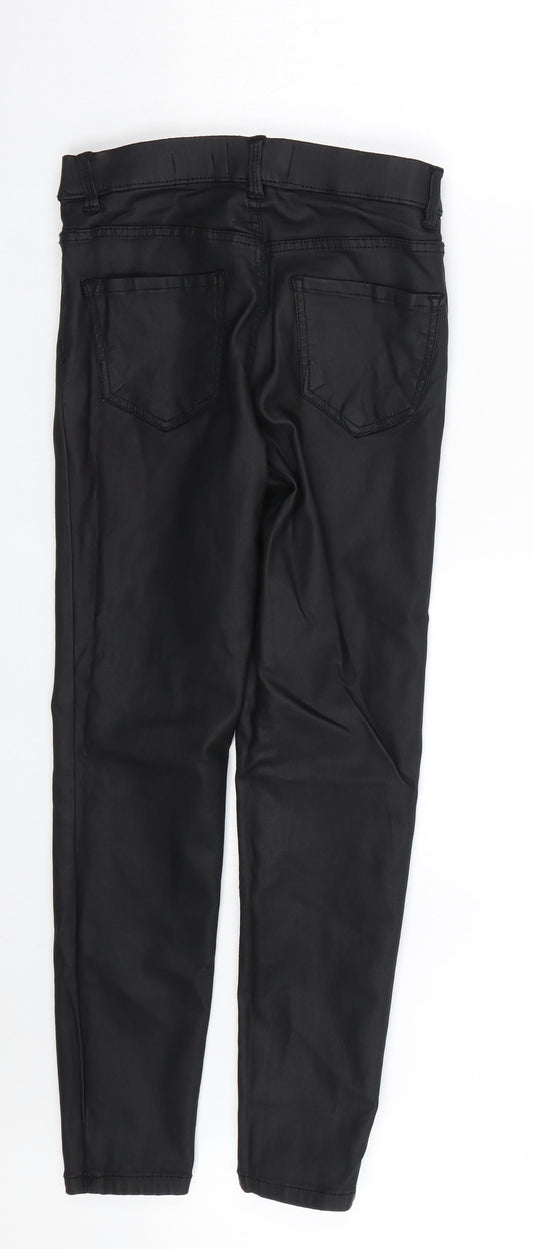 New Look Womens Black  Latex Jegging Jeans Size 8 L23 in