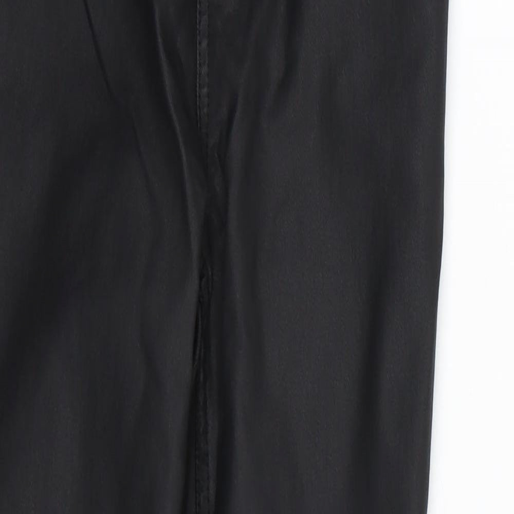 New Look Womens Black  Latex Jegging Jeans Size 8 L23 in