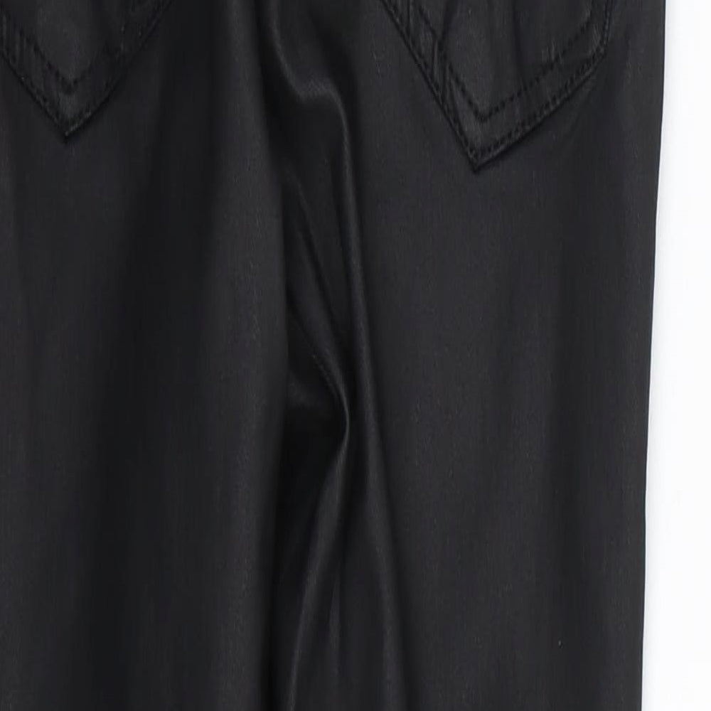 New Look Womens Black  Latex Jegging Jeans Size 8 L23 in