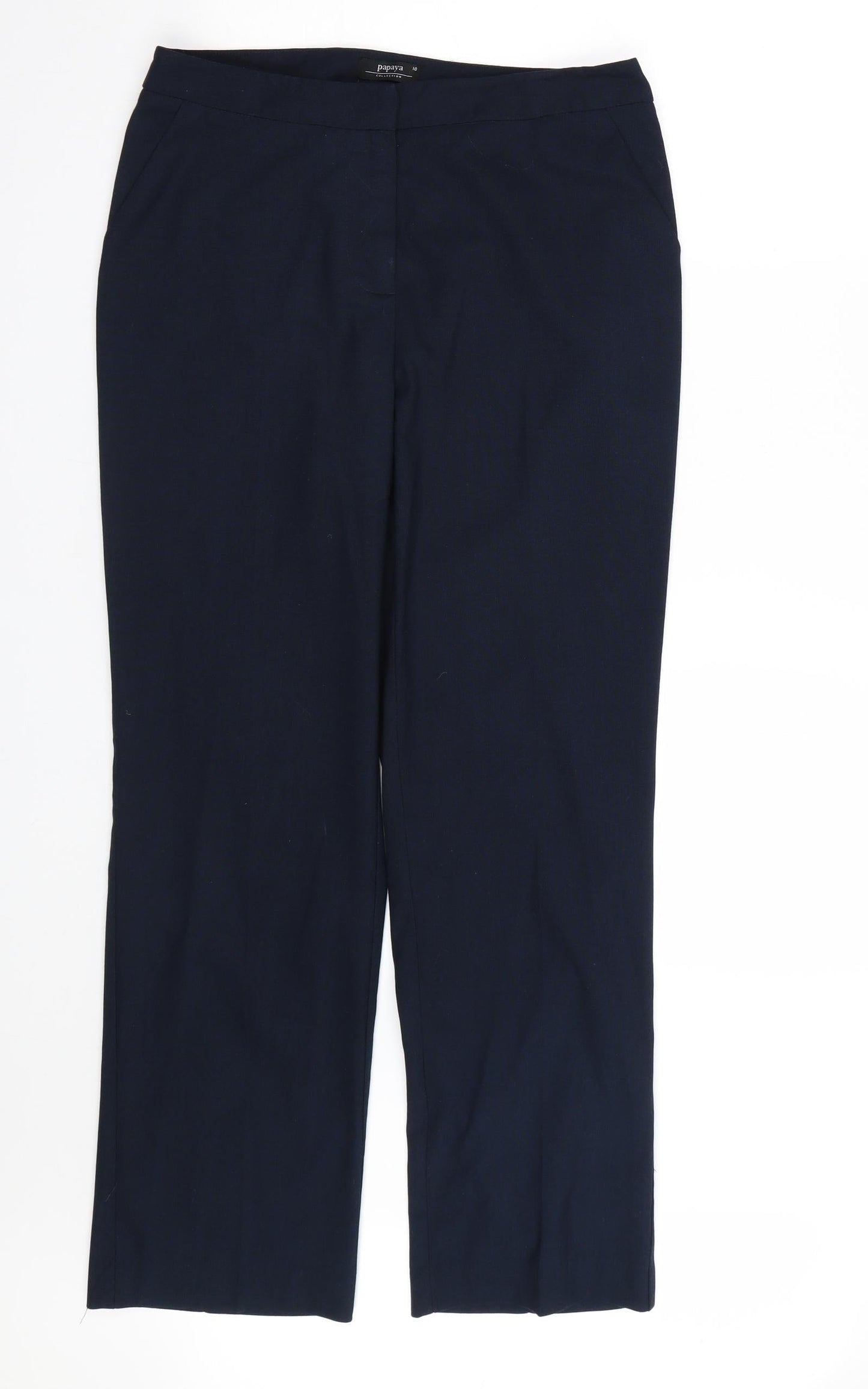 Womens UK Size 10 Papaya Regular Fit  Blue Trousers