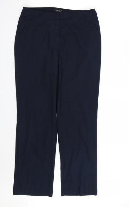 Womens UK Size 10 Papaya Regular Fit  Blue Trousers