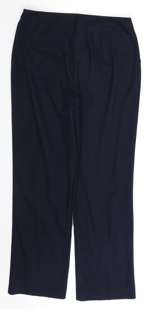 Womens UK Size 10 Papaya Regular Fit  Blue Trousers