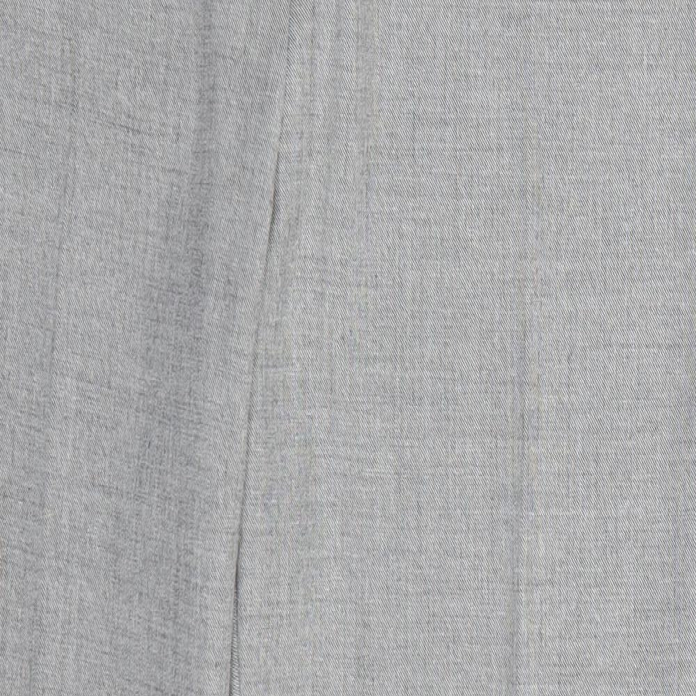 Womens UK Size 10 Debenhams Regular Fit  Grey Trousers