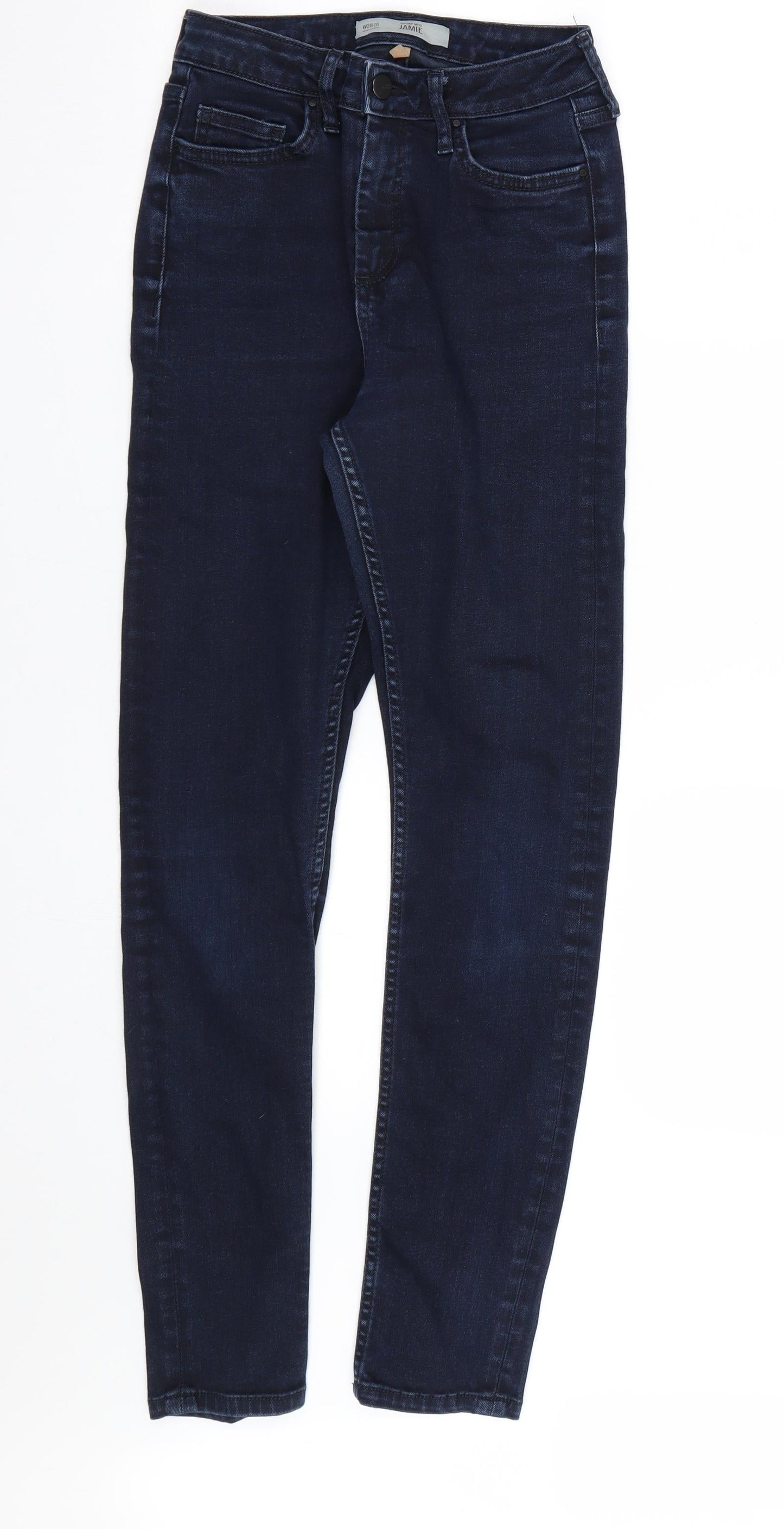 Topshop Womens Blue  Denim Skinny Jeans Size 28 L26 in