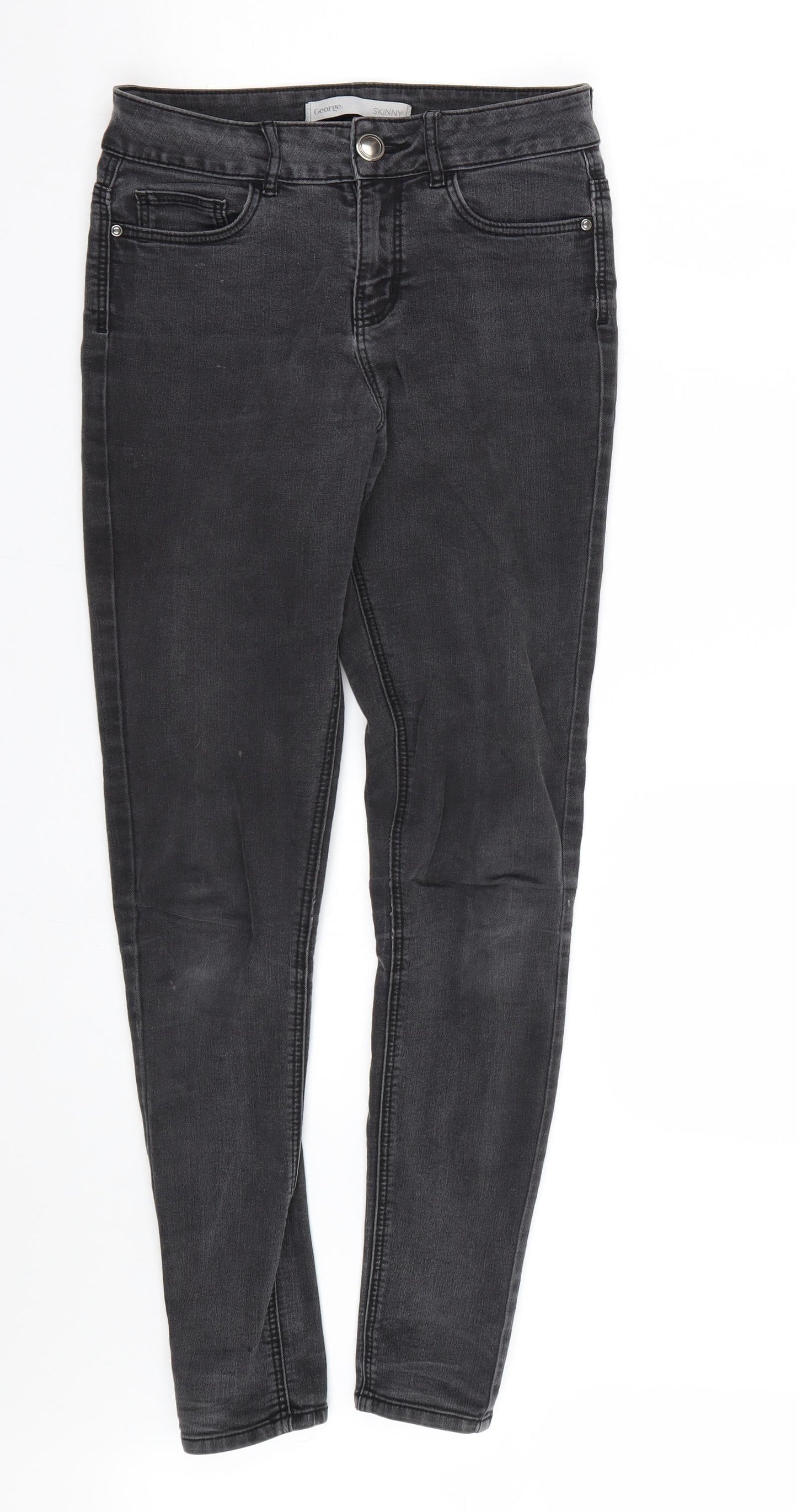 George Womens Black   Skinny Jeans Size 8 L26 in