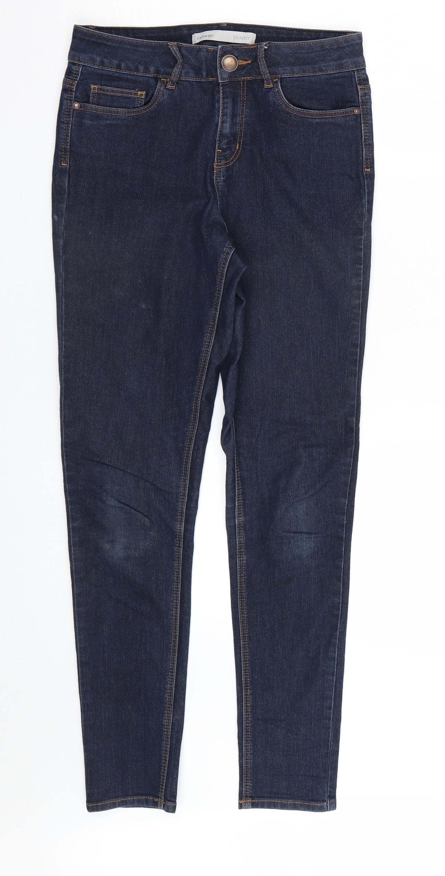 George Womens Blue   Skinny Jeans Size 8 L26 in